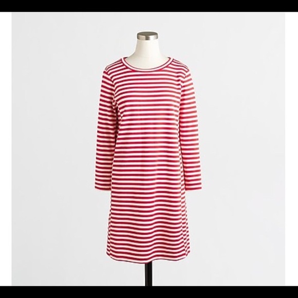 J Crew Factory Striped Ponte Dress - Picture 2 of 3